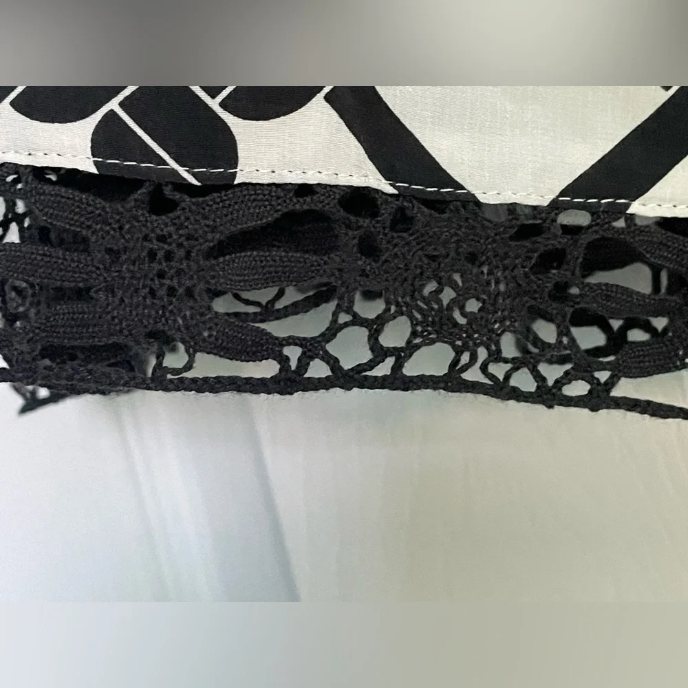 2/$40  100% Silk Skirt with Crochet Hem - Picture 5 of 7